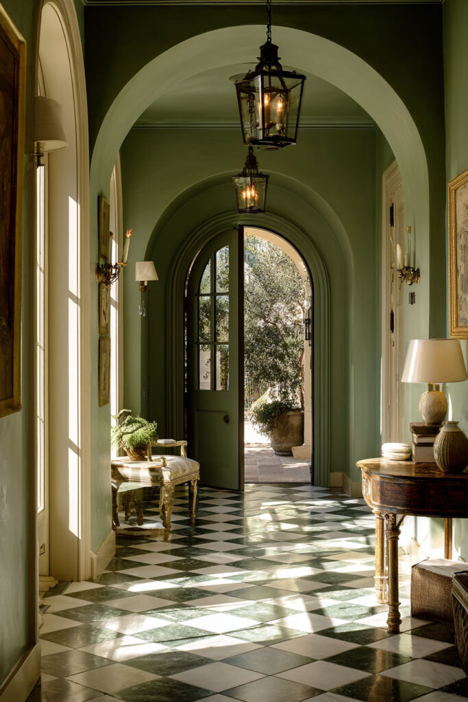 A soft sage green entryway creates the perfect balance of cozy and chic. In this roundup, you’ll find stunning ideas for everything from hallway benches to elegant console tables. Each design shows how versatile this color can be. Save your favorites and check out the full blog post.